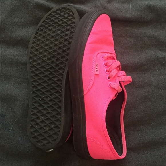 hot pink and black vans